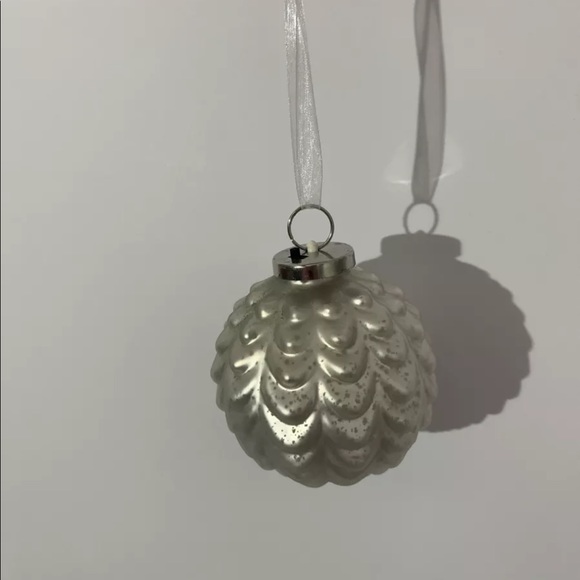 Martha Stewart Christmas Ornaments Illuminated Set 4 Bedford Collection Silver - Picture 8 of 9